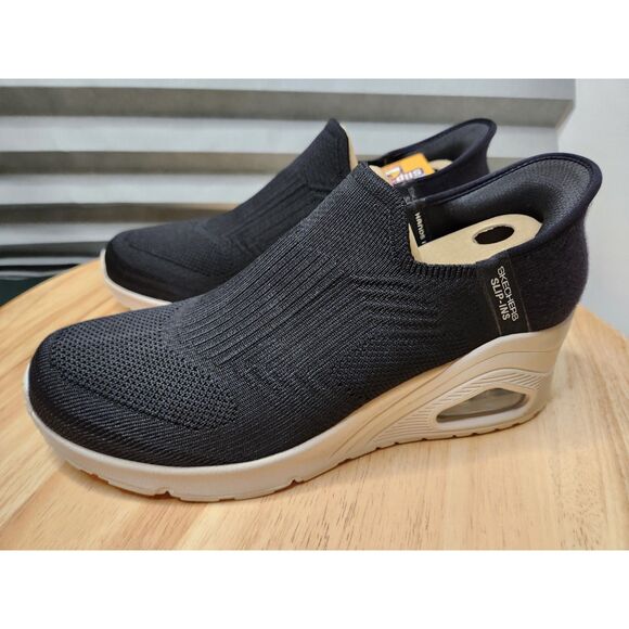 Skechers Slip-Ins Hands Free Women’s Size 11 Black Memory Foam Sneakers - Picture 9 of 11